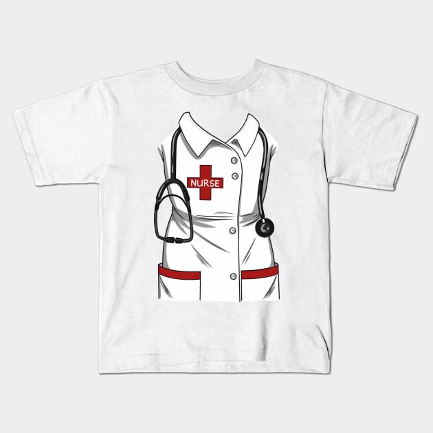 Nurse Costume - Funny RN LPN Costumes Kids T-Shirt by Shirtbubble